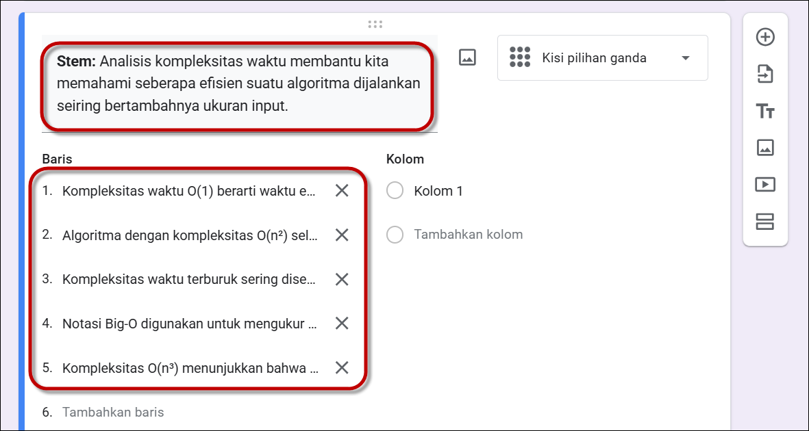 GAMBAR-3-1 Menyusun Soal MTF dengan Google Form