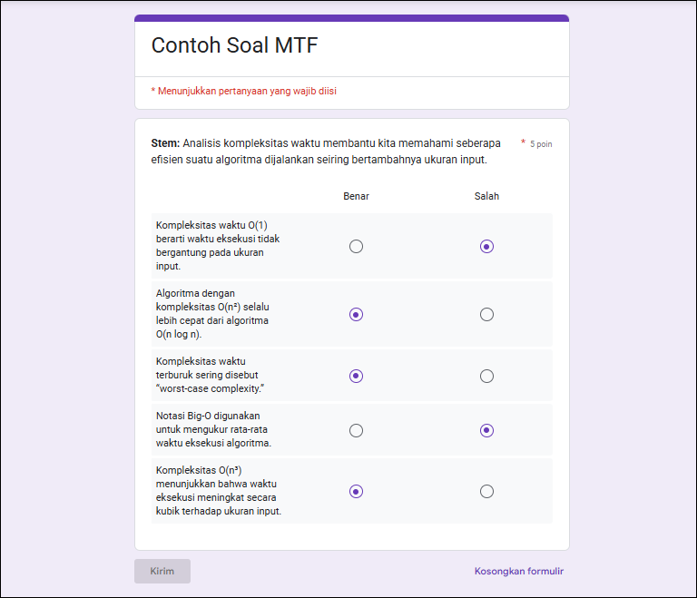 GAMBAR-6 Menyusun Soal MTF dengan Google Form
